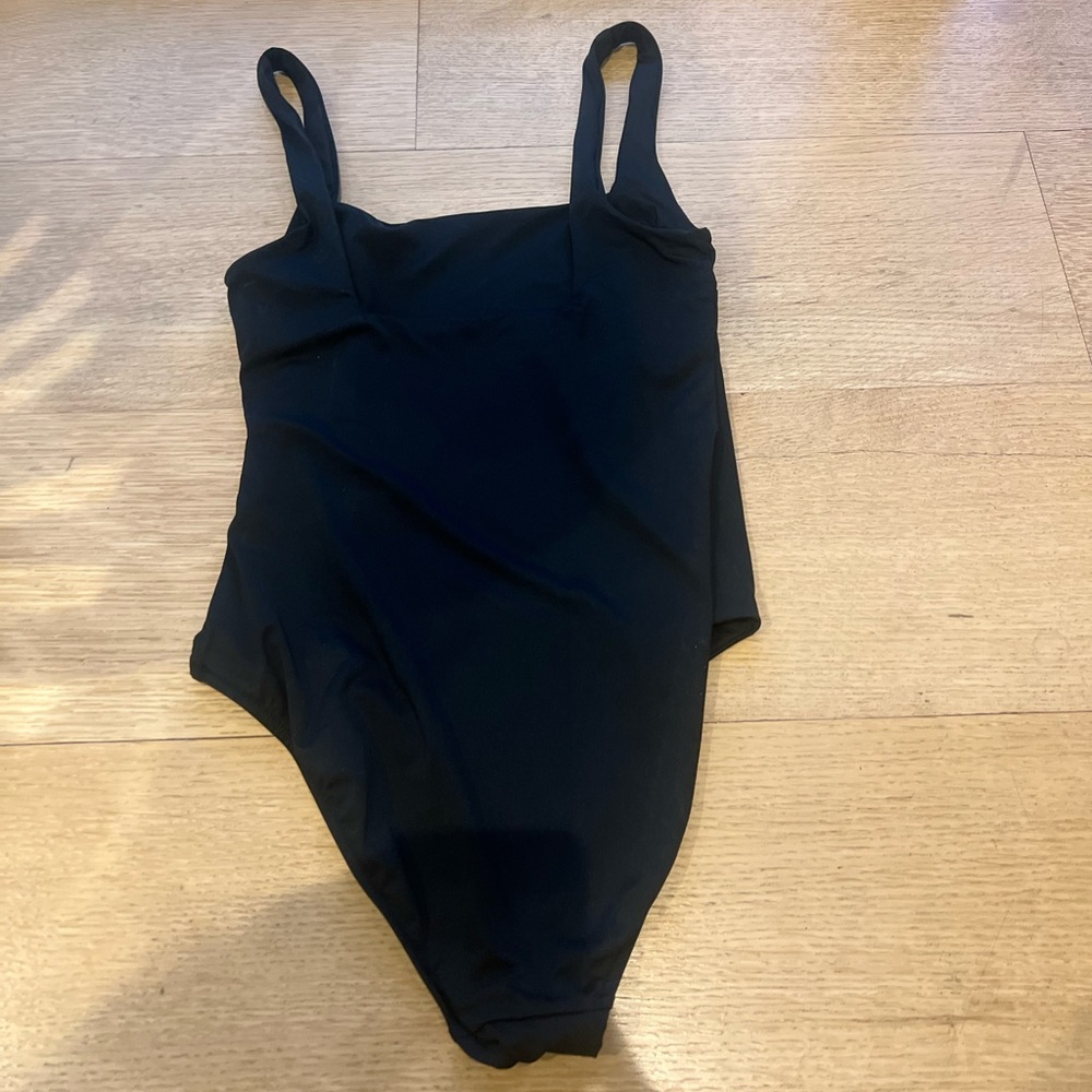 never worn black one-piece swimsuit